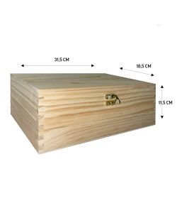 Coffret en bois vide, 1 pièce